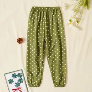 Toddler Girl Casual Polka dots Mosquito Repellent Pants #190439