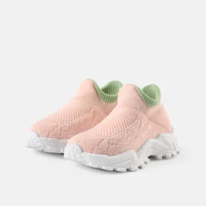 Toddler / Kid Pink Breathable Sock Sneakers #856342