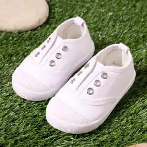 Toddler / Kid Solid Breathable Slip-on Canvas Shoes #800715