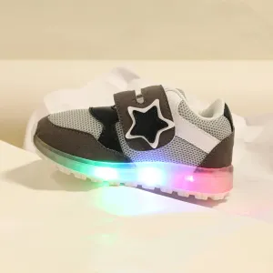 Toddler / Kid Star Pattern Mesh Panel Casual LED Shoes #230631