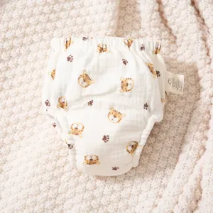 100% Cotton Baby Cloth Diapers with Tiger Prints #1064592