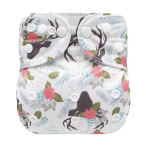 Baby Cartoon Cloth Diaper Washable Adjustable Waterproof Breathable Eco-friendly Diaper #890754