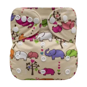 Baby Cartoon Cloth Diaper Washable Adjustable Waterproof Breathable Eco-friendly Diaper #890756