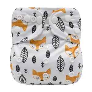 Baby Cartoon Cloth Diaper Washable Adjustable Waterproof Breathable Eco-friendly Diaper #890757