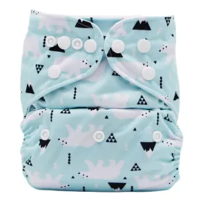 Cartoon Baby Washable Adjustable Cloth Diaper Waterproof Breathable Eco-friendly Diaper #890760