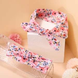 2-pack Allover Floral Print Knot Headbands for Mom and Me #1055304