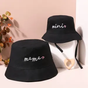 2-pack Letters Embroidery Bucket Hat for Mom and Me