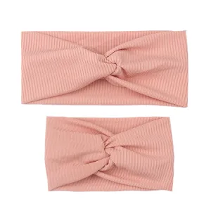 2-pack Solid Cross Striped Headband for Mom and Me #1039102