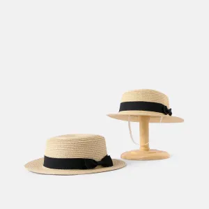Bow Decor Straw Hat for Mom and Me #775910