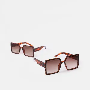 Leopard Frame Tinted Lens Fashion Glasses for Mom and Me (Random Glasses Case Color) #227951