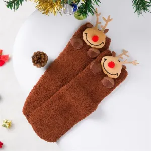 Parent-child Christmas decoration warm socks #1192376