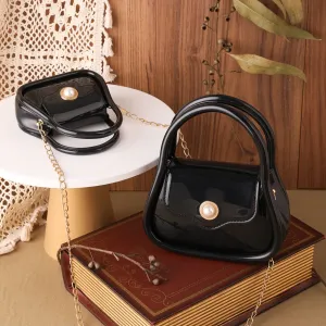 Pearl Magnetic Buckle Chain Jelly Crossbody  Bag for Mom and Me #1055151