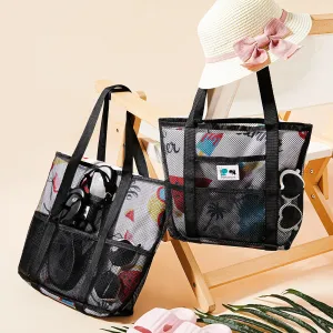 Portable Mesh Shoulder Tote Bag Travel Beach Bag for Mom and Me #201240