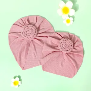 Pure Color Swirl Flower Headband Turban for Mom and Me #197418