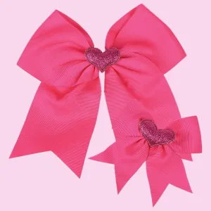 Toddler/adult Valentine's Day swallowtail bow large and small two-piece set #1319660
