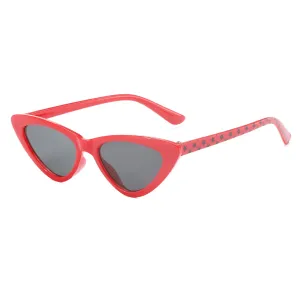 Women/Kid Cool Cat-eye Sunglasses (Packed in Flannel Bag, Random Color) #1034569