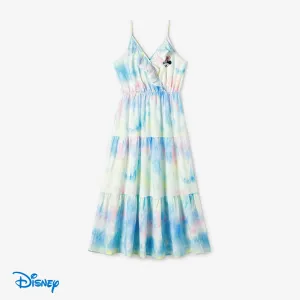 Disney Mickey and Friends Family Matching Boy/Girl Tie-dye Gradient Character Print T-shirt/Dress #1333153
