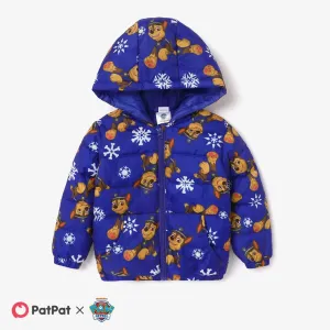 PAW Patrol Toddler Girl/Boy Character & Allover Print Long-sleeve Hooded Quilted Jacket #1168731