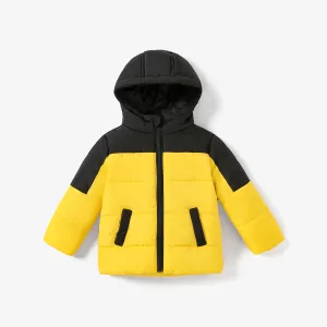 Toddler Boy  Casual Colorblock Winter Coat #1066397