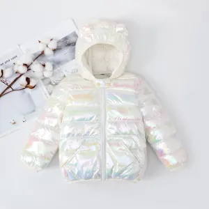 Toddler Boy/Girl Childlike 3D Ear Design Winter Coat #1063699