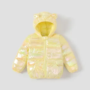 Toddler Boy/Girl Childlike 3D Ear Design Winter Coat #1076674