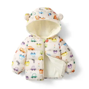 Toddler Boy/Girl Childlike Style Cotton-Padded Hooded Coat #1094644