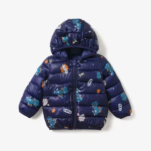 Toddler Girl/Boy Ear Design Animal Print Hooded Coat #1004649