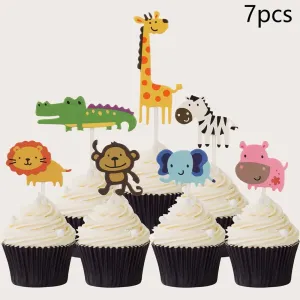10 pcs Forest Animal Theme Party Pack for Children's Birthday #1064467