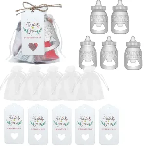 15-pack Baby Bottle Openers Cute Baby Bottle Openers Baby Shower Party Gifts Baby Shower Return Gifts for Guests Wedding Party Souvenirs Kids Birthday #1059102