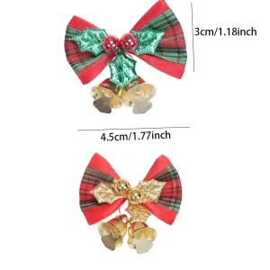 2-Pack Mini Bow Christmas Tree Decorations #1196274