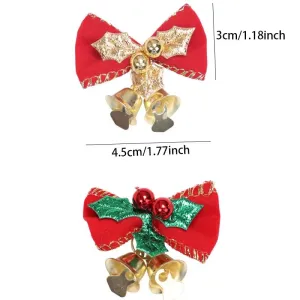 2-Pack Mini Bow Christmas Tree Decorations #1196275