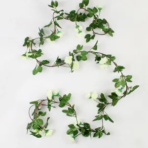 22 Heads Fake Rose Vine Artificial Flowers Hanging Rose Ivy Plants Wedding Valentine's Day Party Home Garden Background Decor #196902