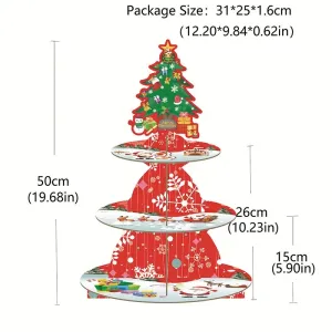Christmas party multi-layer cake stand, party decoration dessert snack decoration cake stand #1190168