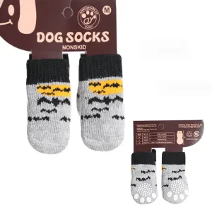 4pcs Christmas Pet Non-slip Cute Socks #1212284