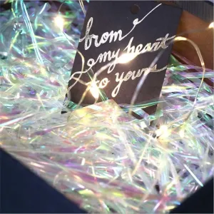 50g Glitter Raffia Paper Shreds Strands Shredded Crinkle Confetti for DIY Gift Wrapping Basket Gift Box Filling Material #1160755