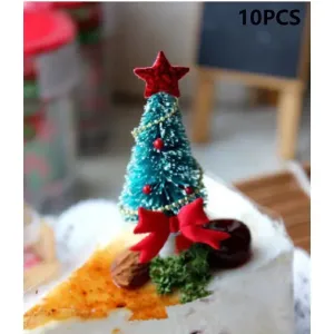 Christmas 3D Scene Cake Toppers with Root Tree Cake Cupcake Toppers #1190215