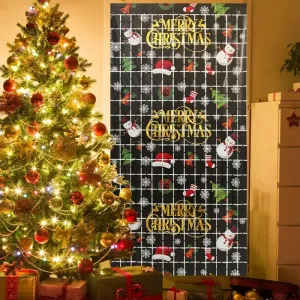 Christmas Shimmer Wall Panels Backdrop Decor Multicolor Glitter Panels Curtain Party Decorations #1160775