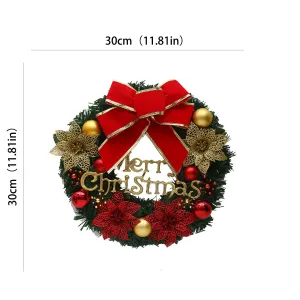 Christmas Wreath for Door and Window Display with Tinsel Garland, #1196537