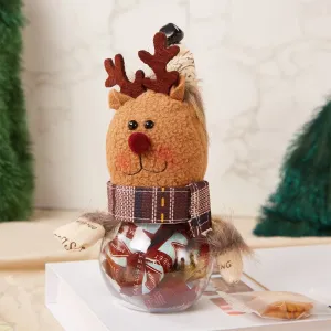 Creative Santa Claus and Reindeer Candy Jar #1196548