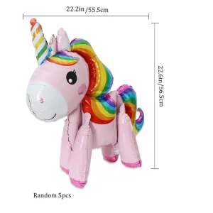 Cute Unicorn, Sunflower, Bow, and Jellyfish Party Decoration Balloons birthday #1067229