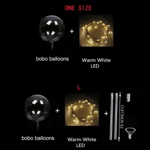 LED Bubble Balloon Copper Wire String Lights Wedding Birthday Holiday Party Decorations LED Light Balloon #200397