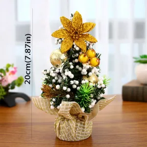 Mini Christmas Tree Set for Tabletop Decoration with Gift Packaging #1196574