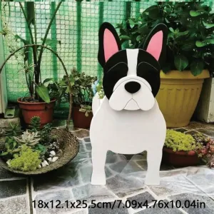 Pet Dog Flower Plate Courtyard Decoration in Single Packaging #1168743