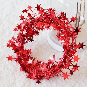 Pointed Star Garland Decoration for Christmas Tree and Stage Background Decoration #1167507