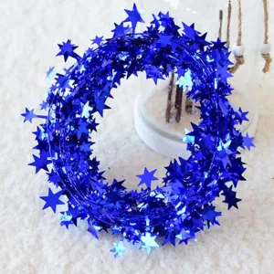 Pointed Star Garland Decoration for Christmas Tree and Stage Background Decoration #1167508