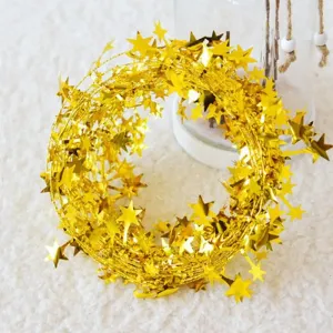 Pointed Star Garland Decoration for Christmas Tree and Stage Background Decoration #1167510