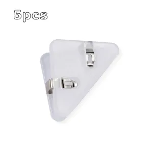 5-pack Book Page Corner Clips Triangular Clip Magazine Books Test Paper Protect Clip Office School Stationery Accessories #207892