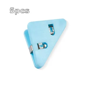 5-pack Book Page Corner Clips Triangular Clip Magazine Books Test Paper Protect Clip Office School Stationery Accessories #207894