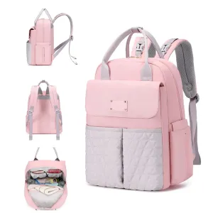 Baby Bag Backpack Baby Bag Multifunction Travel Handle Back Pack with Stroller Buckle #206897
