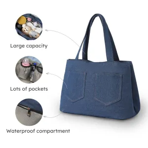Multi-functional diaper tote bag - with built-in insulated compartment and waterproof pocket, and easy to adapt to various occasions